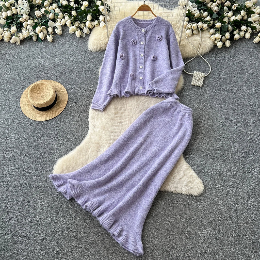 Maria Elegant High Waist Two-Piece Sets