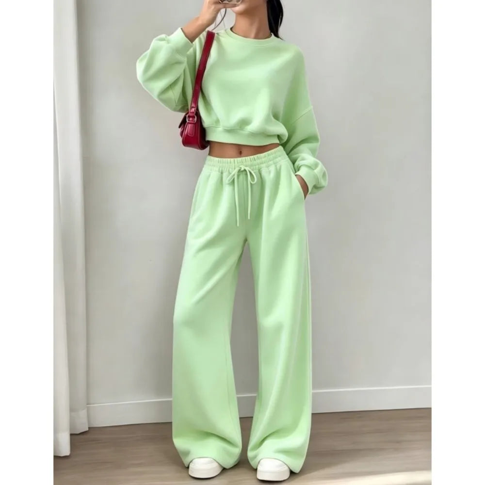 Elvira Fashion Super Short Long Sleeve Two Piece Sets