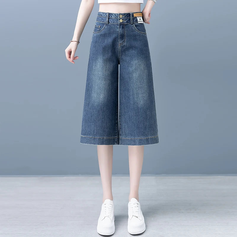 Women's Summer Thin Seven-Five Casual Pants Loose Fit Six-Length Fashionable plus Size