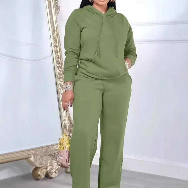 Sandra Casual Long-sleeved Suit Two Piece Set