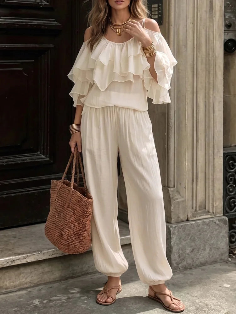 Maria Beach Vacation Daily Leisure Two Piece Sets