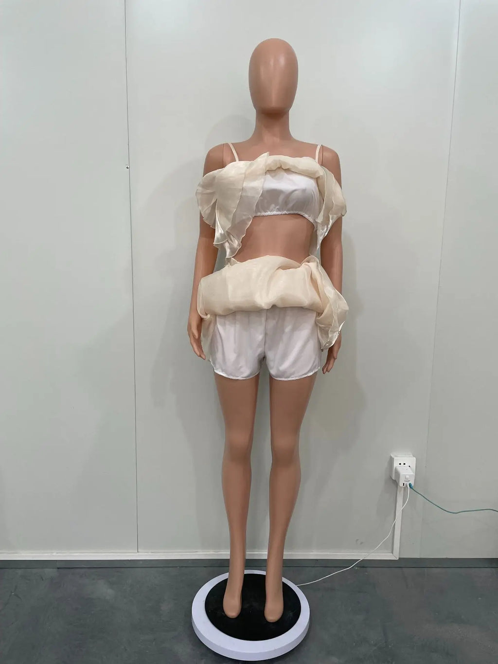 Maria Strap Cascading Ruffles Two Piece Sets