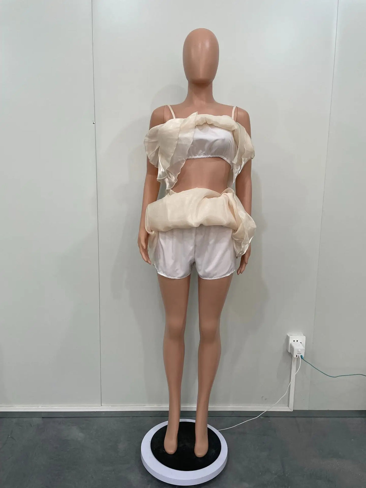 Maria Strap Cascading Ruffles Two Piece Sets