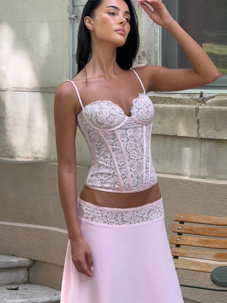 Jannet Summer Romantic Women Two-Piece Sets