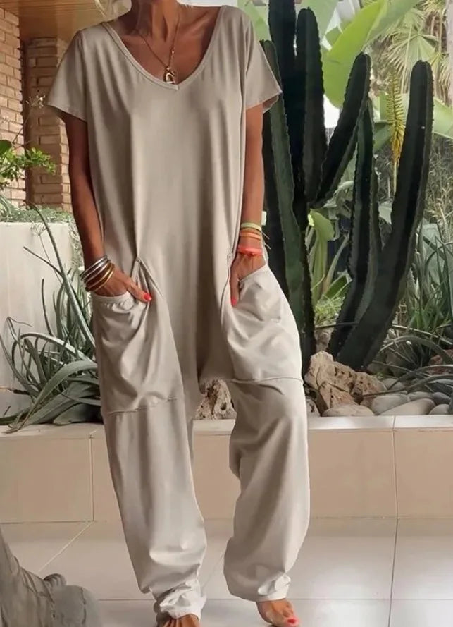 Jumpsuits Spaghetti Strap Loose Elegante Playsuit Pantalones Informales Jumpsuit Women Summer