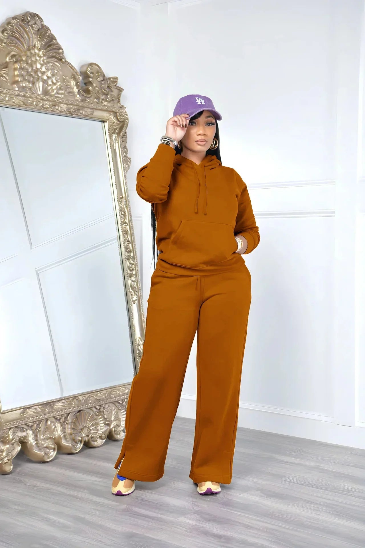 Sandra Casual Long-sleeved Suit Two Piece Set