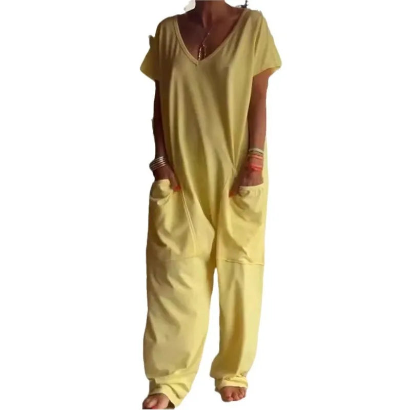 Jumpsuits Spaghetti Strap Loose Elegante Playsuit Pantalones Informales Jumpsuit Women Summer
