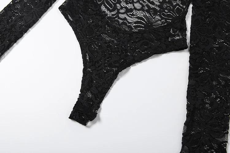 Crown Heights Puss Jacquard Hipster Coquette Backless Flanging Ribbon Jumpsuit