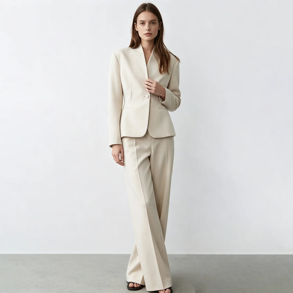 Sarah Women Single Button Fitted Two Piece Sets