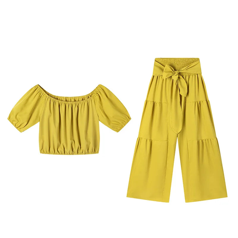 Dinorah Ladyelegant O Neck Two Piece Sets
