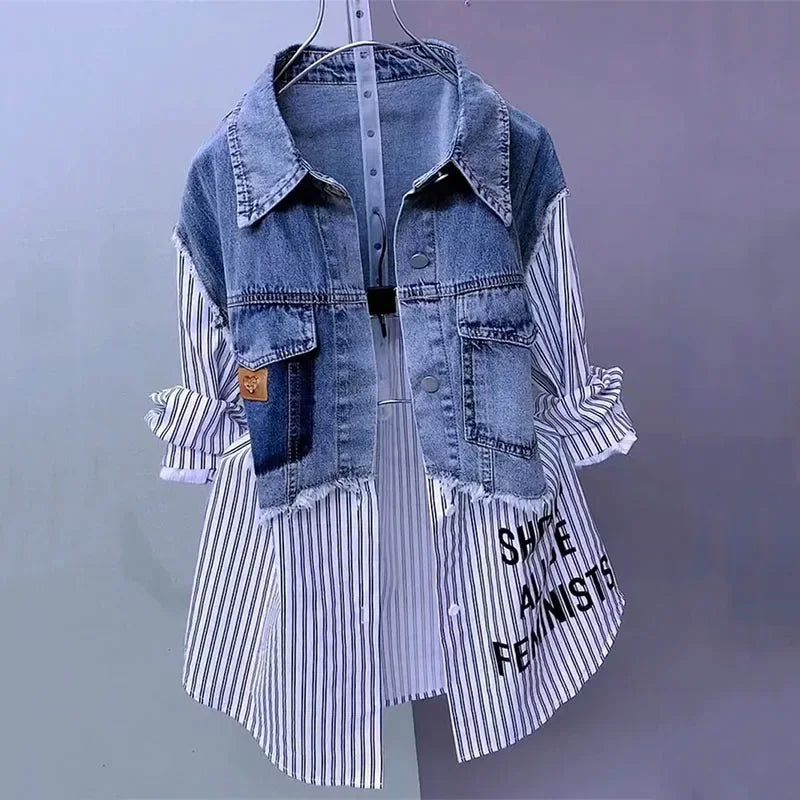 Hamilton Shirt Ladies Casual Windbreaker Top
