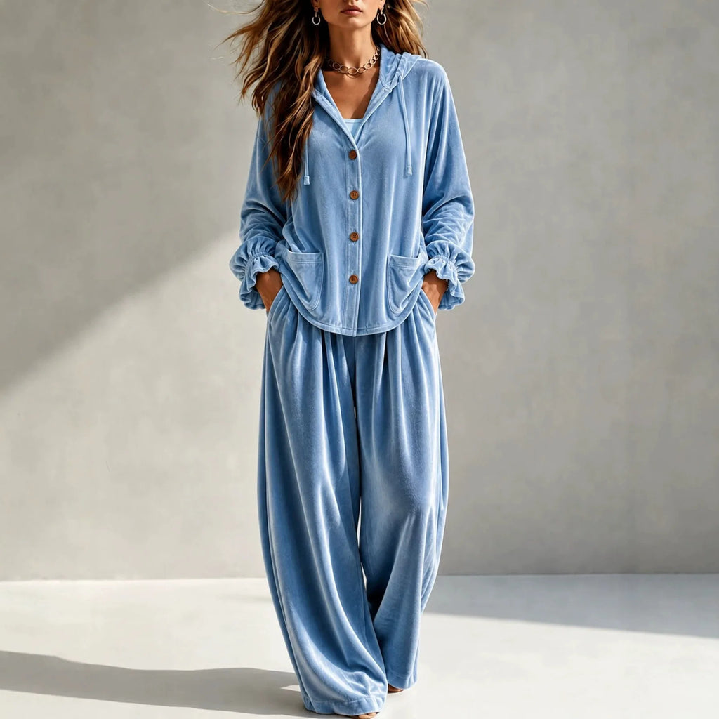 Tessa Long Sleeve Casual Loungewear Two Piece Sets