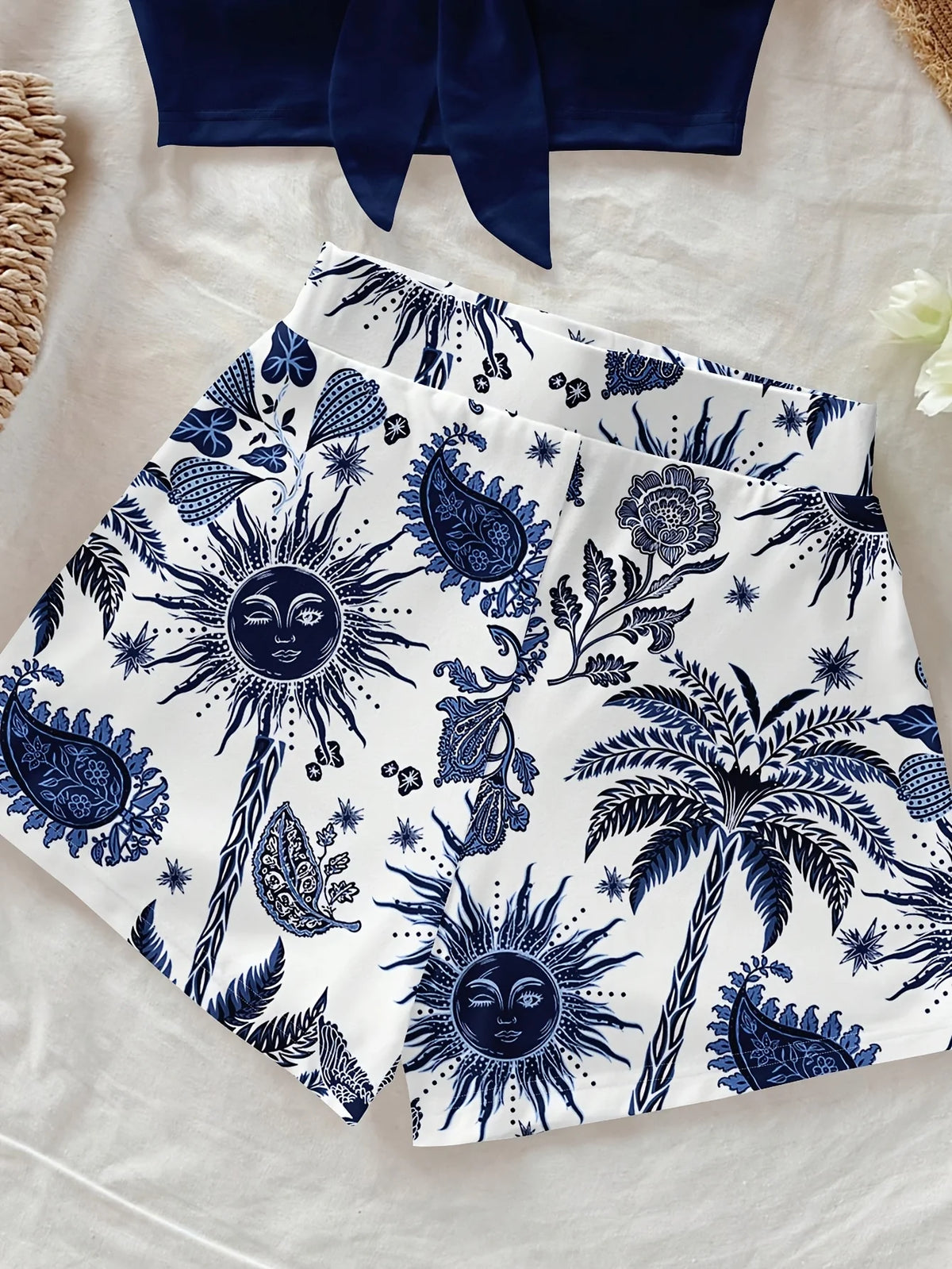 Naomi Coconut God Cashew Print Two Piece Sets