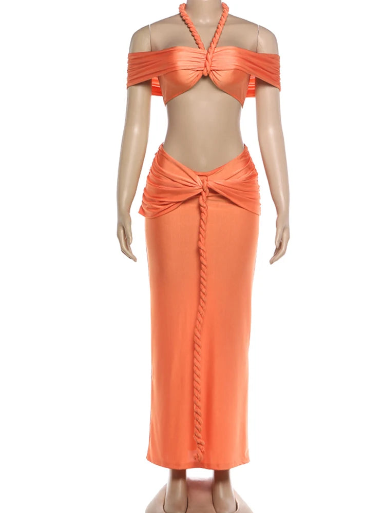 Alicia Kliou Twist Bandage Design Two Piece Sets