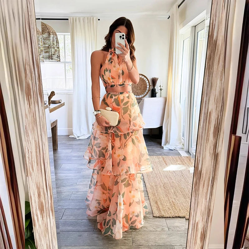 Pamela Suit Sexy Halter Off Shoulder Two Piece Sets
