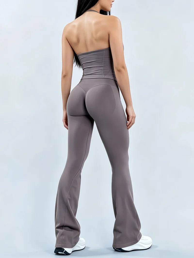 Helen Seamless Sports Longline Strappy Two Piece Sets