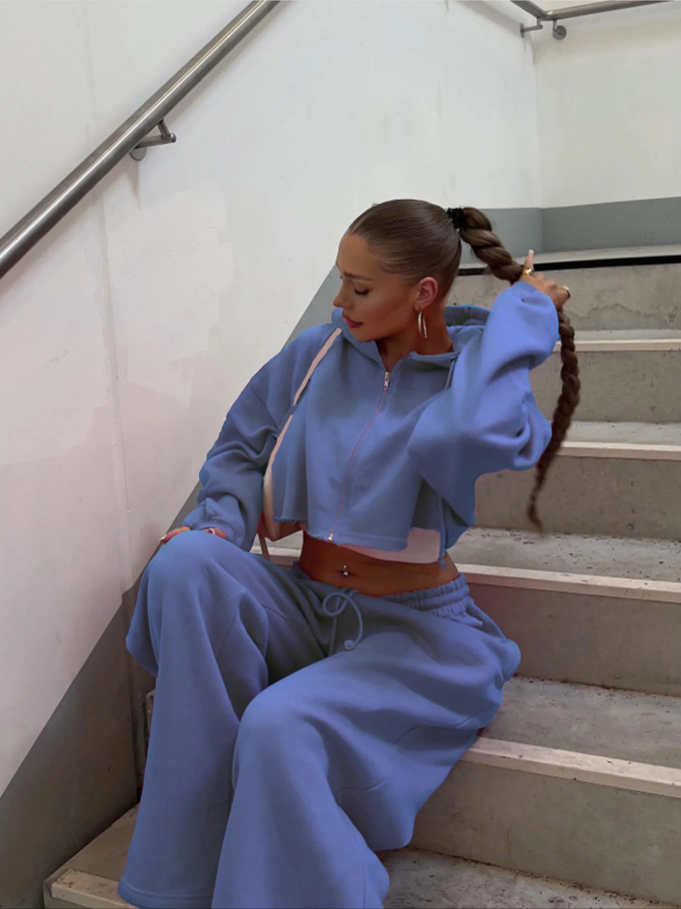 Rebeca Autumn Casual Sport Two Piece Sets
