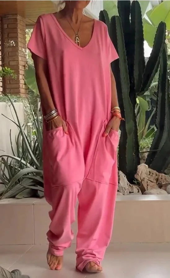 Jumpsuits Spaghetti Strap Loose Elegante Playsuit Pantalones Informales Jumpsuit Women Summer