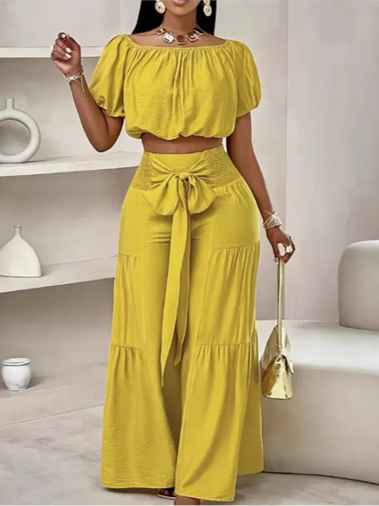 Dinorah Ladyelegant O Neck Two Piece Sets