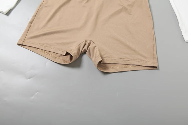 Ottawa Contrast Design Zip Full Sleeve Tide Daily Casual Sporty Fashion Outfits Set