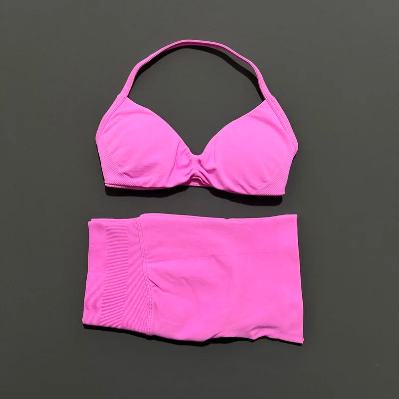 Dylan Sports Strappy Seamless Two Piece Sets