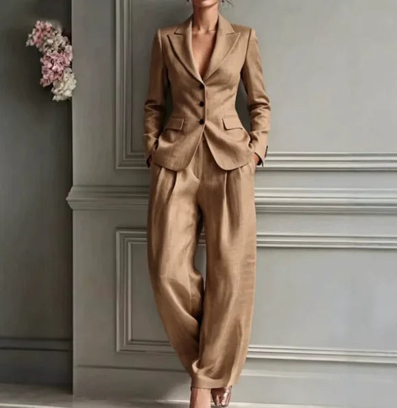 Samantha Slim Temperament Female Two Piece Sets