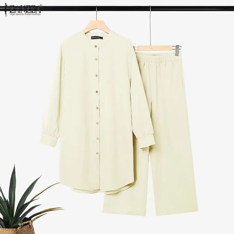 Francis Outfits Long Sleeve Vintage Casual Two Piece Sets