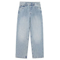 Jeans For Women 2024 Denim Solid Loose Zipper Fly Female Hole Trouser