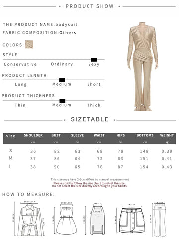Rochester Puss Cross Ruched Patchwork Deep v-Neck Elegant Jumpsuit