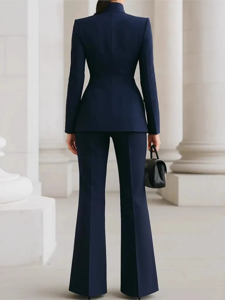 Paola Spring Fashion Stand Collar Long Sleeved Two Piece Sets