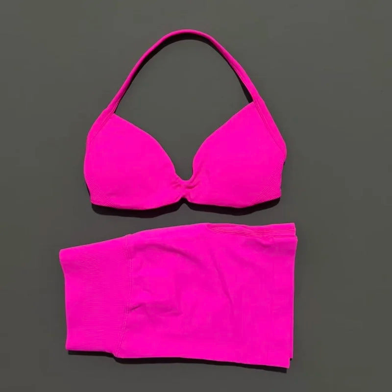 Dylan Sports Strappy Seamless Two Piece Sets