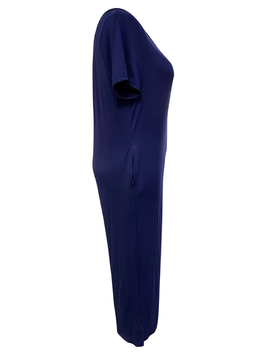 Plus Size Summer Women's Solid Color Jumpsuit with Pockets Casual Fashion