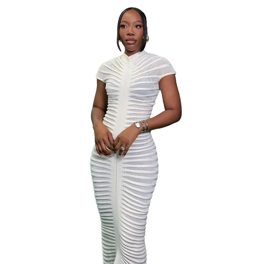 Hondura Slim Fashion Sleeve Bandage Party Elegant Dress
