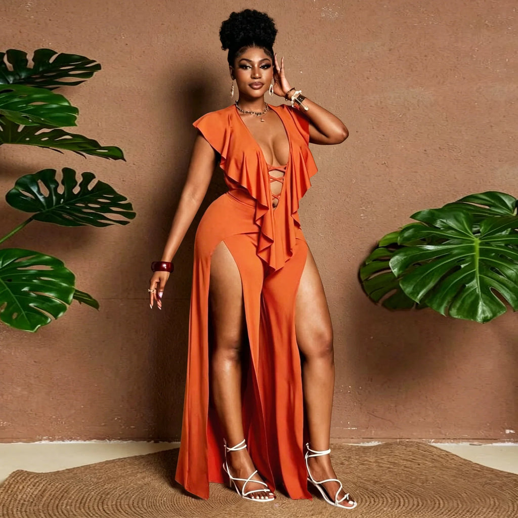 Plus Size Women Clothes Jumpsuit Summer Clothes Black Leisure Bodysuit Jumpsuit