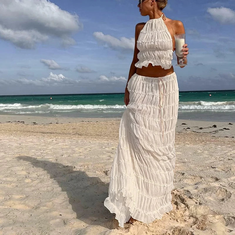 Romina Sexy Backless Matching Suit Two Piece Sets