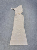 Brookhaven One Shoulder Exposed Waist Diamonds Long Dress
