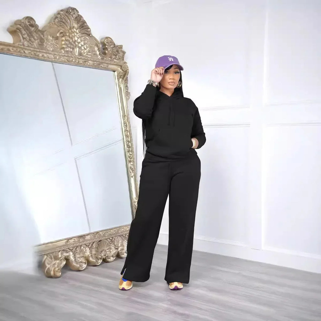 Sandra Casual Long-sleeved Suit Two Piece Set