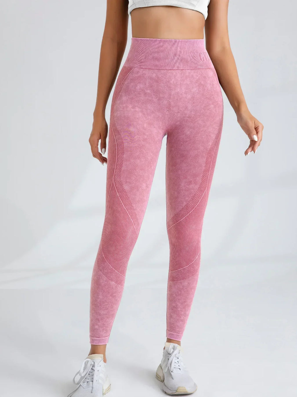 Lebanon Seamless Gym High Waist Hip Lifting Outdoor Sports Tight Waist Letter Sand Leggings
