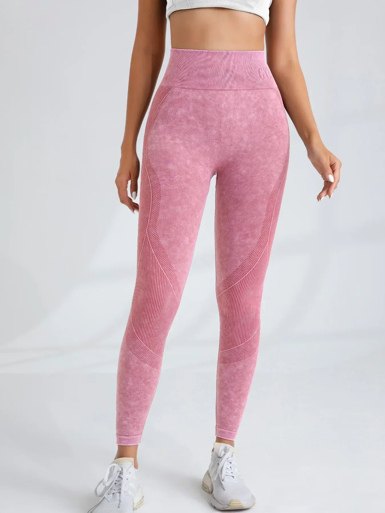 Lebanon Seamless Gym High Waist Hip Lifting Outdoor Sports Tight Waist Letter Sand Leggings