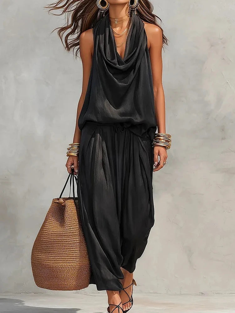 Perla Outfit Loose Elegant Streetwear Two-Piece Sets
