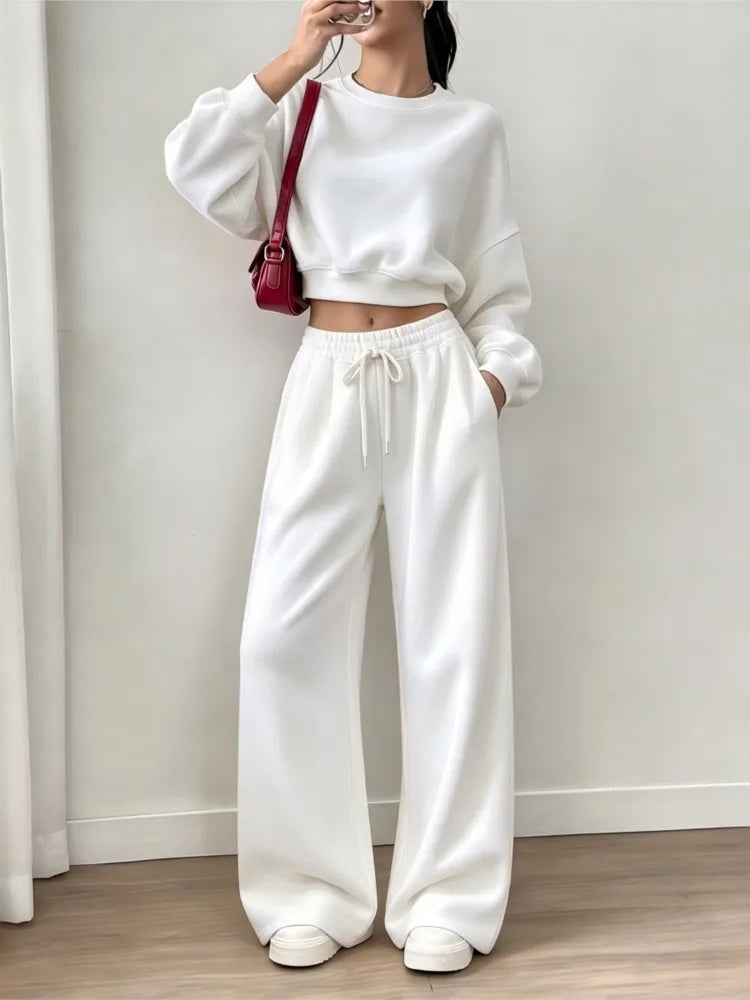 Elvira Fashion Super Short Long Sleeve Two Piece Sets