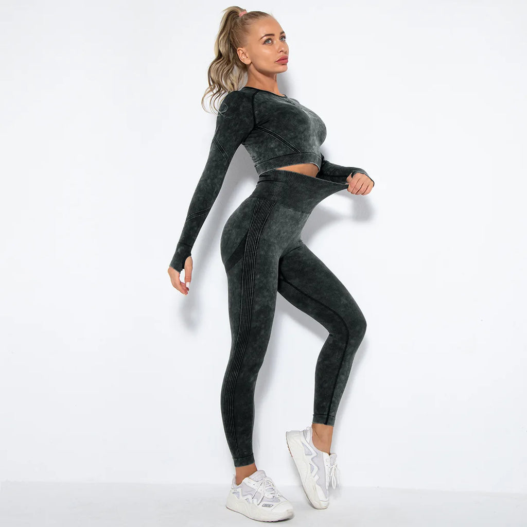 Cristal Workout Clothes Athletic Wear Two Piece Sets