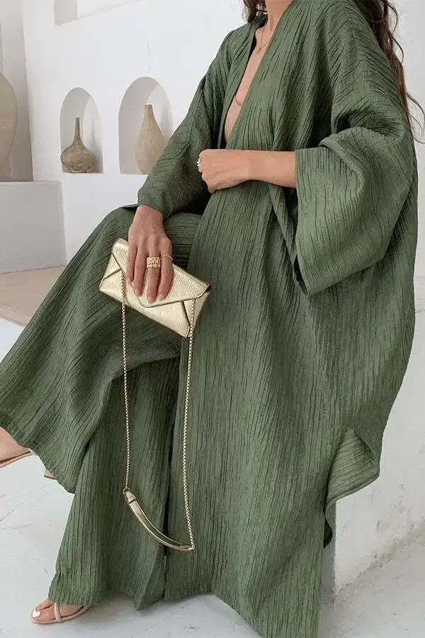 Alicia Women Elegant Solid Loose Two-piece Set