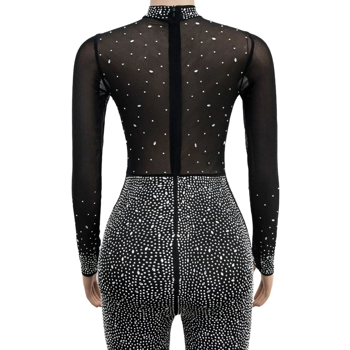 Women 2023 Autumn and Winter New Streetwear Fashion Elegant Solid Mesh Long