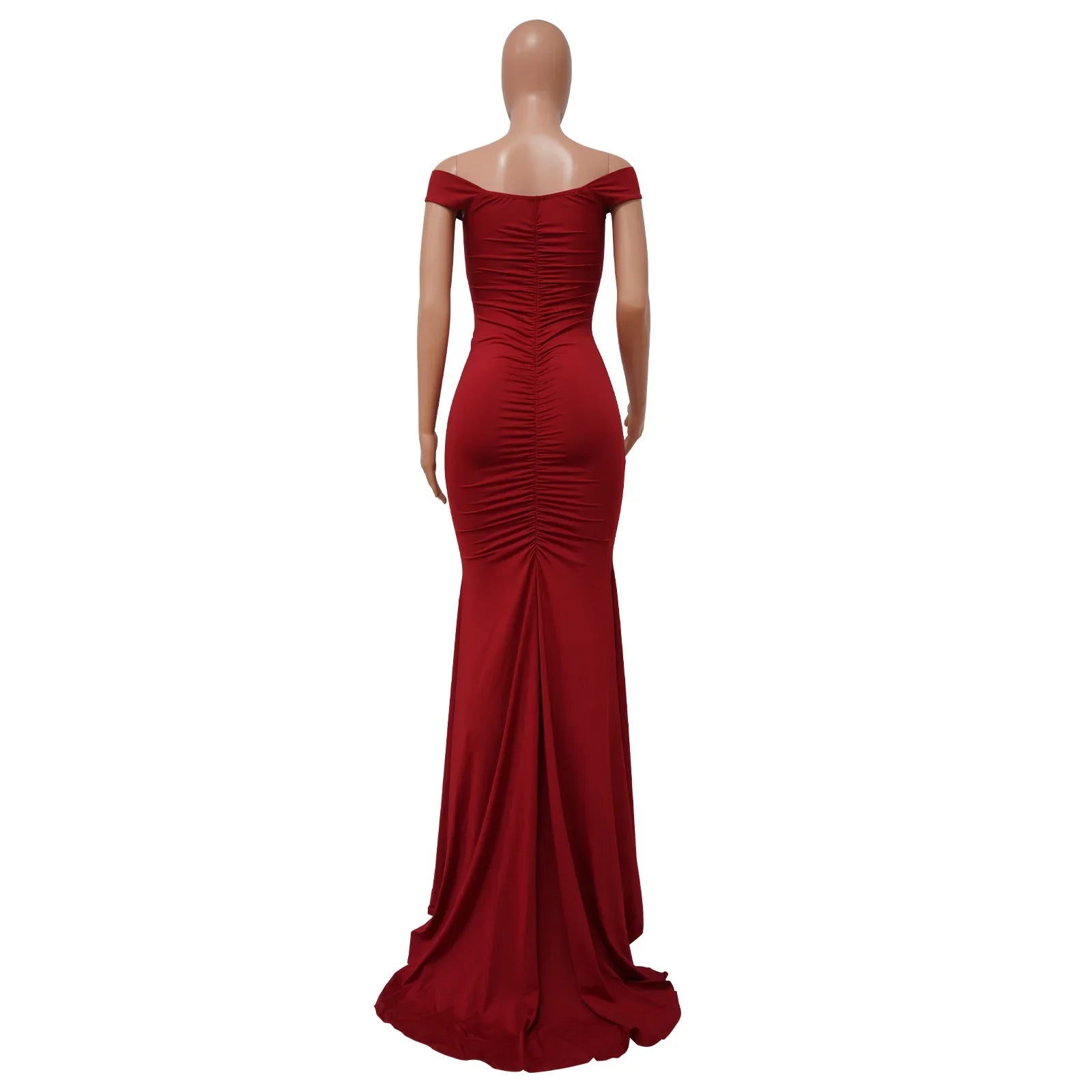 Toronto Banquet V Neck Sexy Satin Split Luxury Trailing Long Dresses
