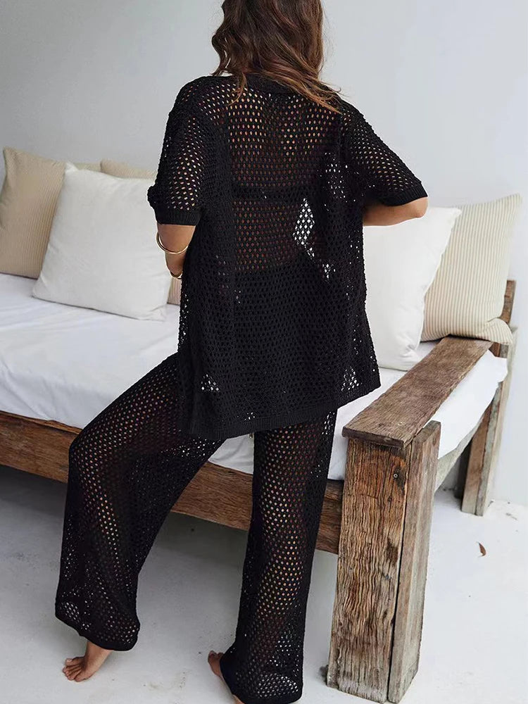 Fernanda Loose Short Sleeve Two Piece Sets