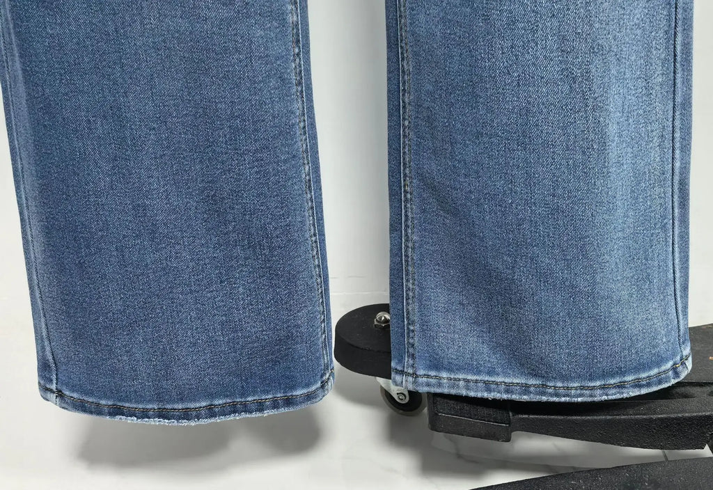 Jeans Denim Pant Women Vintage Wide Leg Long Pants Casual Loose High Waist Straight