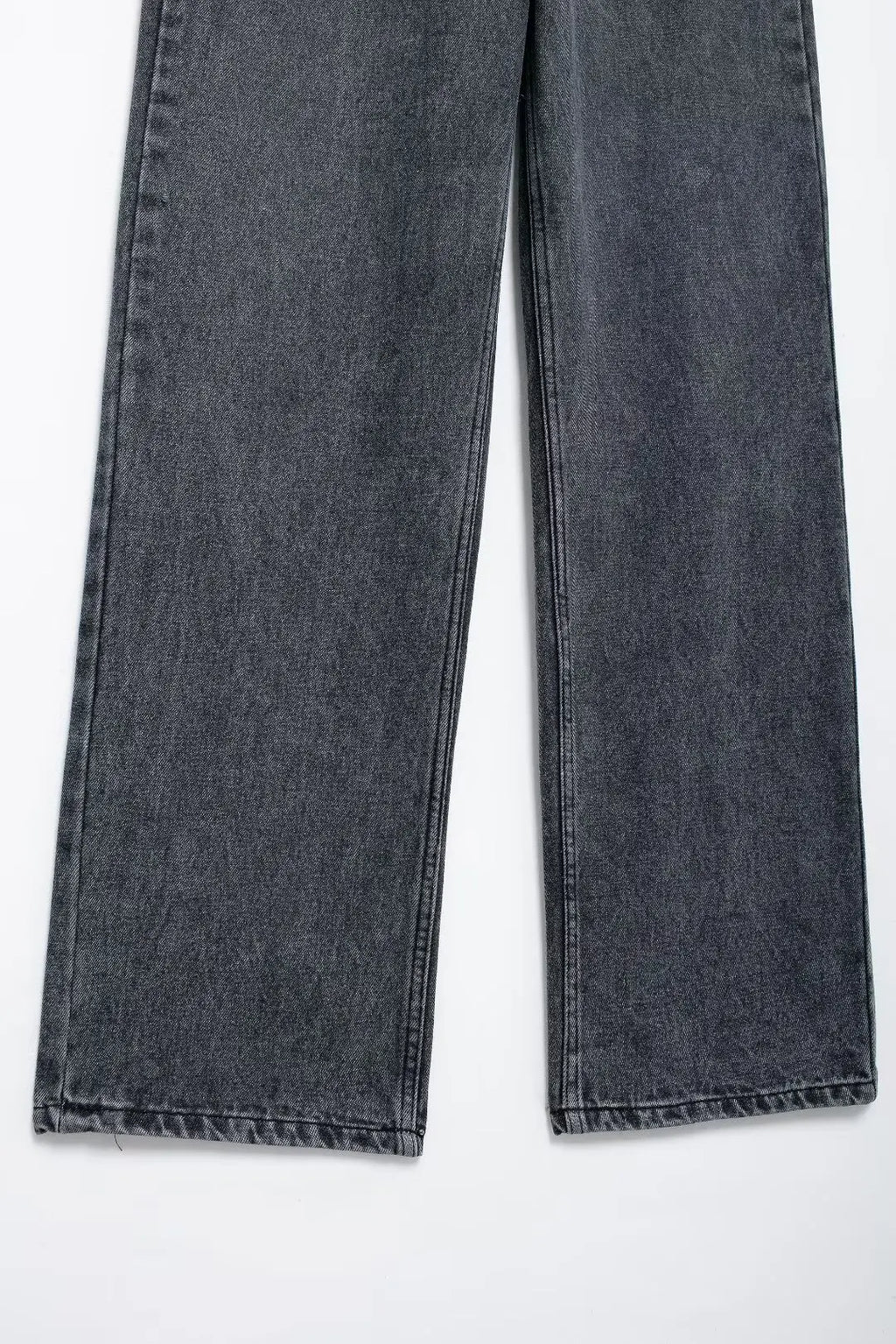 Jeans For Women 2024 Denim Solid Loose Zipper Fly Female Hole Trouser