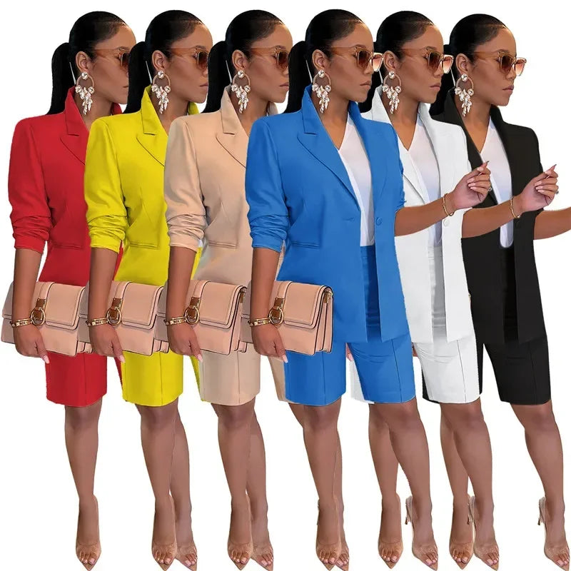 Sasame Solid Casual for Women Two Piece Sets