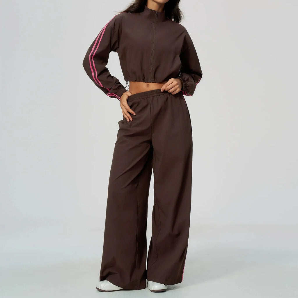 Yulay Long Sleeve Yoga Outfits Sportwear Two Piece Sets